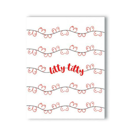 Litty Titty Holiday Greeting Card