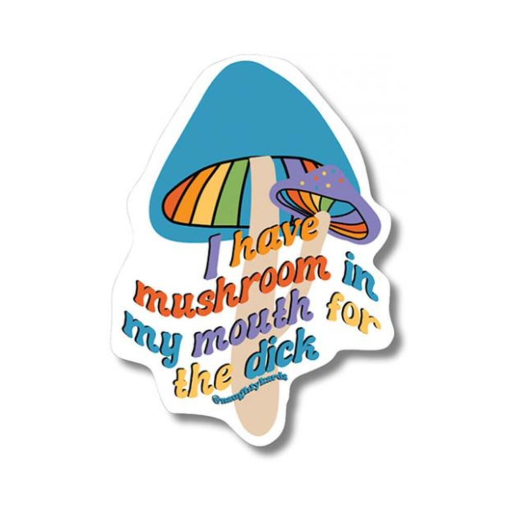 Mushroom D Naughty Sticker - Pack Of 3