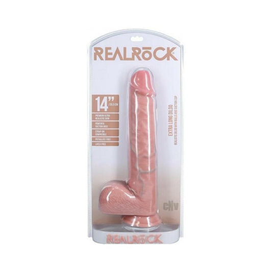 Realrock Xl Straight W Balls 14 Flesh