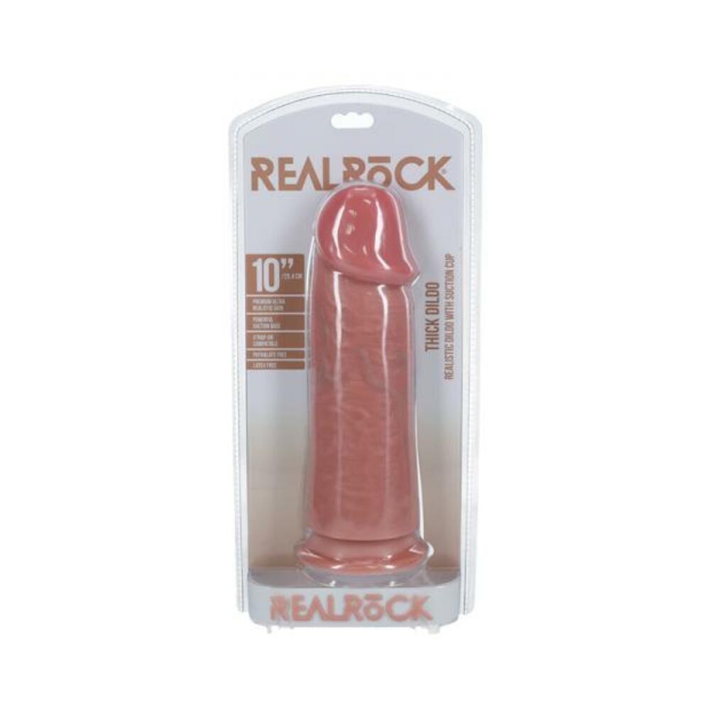 Realrock Extra Thick 10 In. Dildo Beige