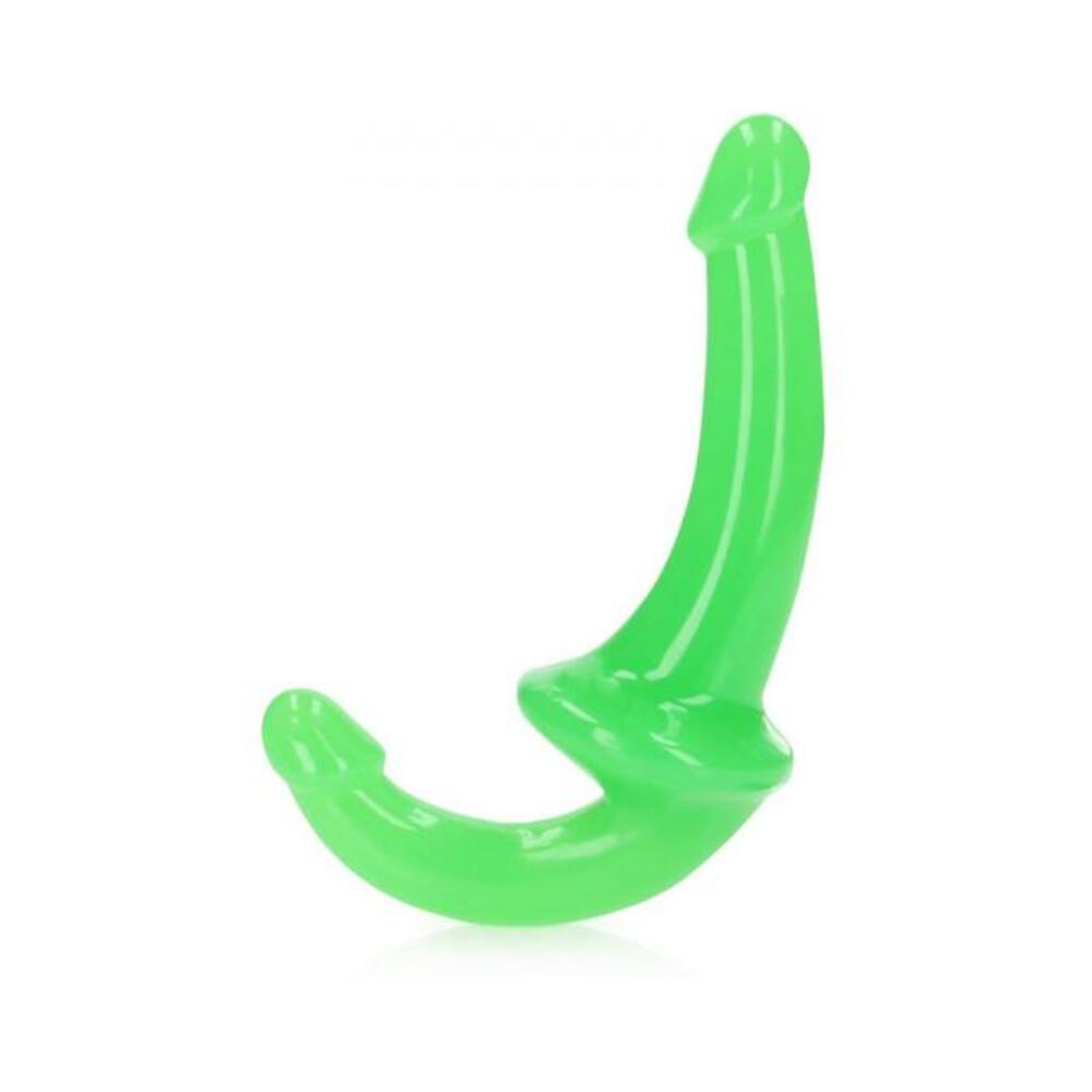 Realrock Glow In The Dark 6 In. Strapless Strap-on Dildo Neon Green