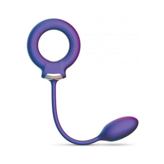 Hueman Solar Cock Ring W/anal Ball - Purple