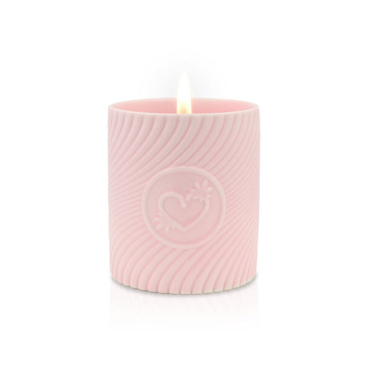 HighOnLove Pink Massage Candle - Strawberry Champagne