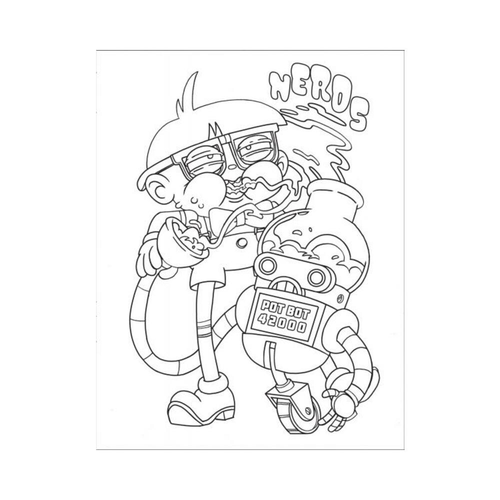 Who Smokes Weed? Coloring Book