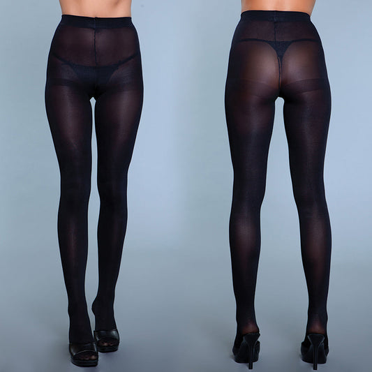BeWicked Perfect Nylon Pantyhose-Black O/S