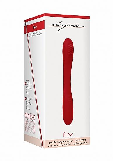 Double Ended Vibrator - Flex - Red