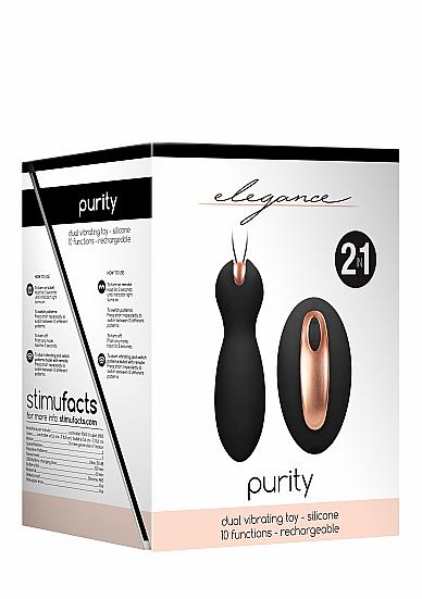 Dual Vibrating Toy - Purity - Black