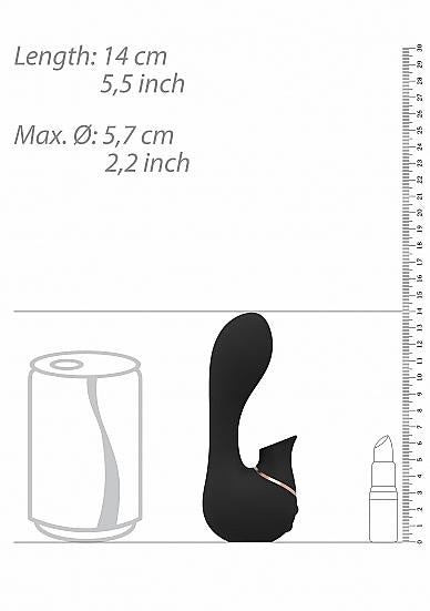 Irresistible Mythical Black Clitoral G-Spot Vibrator