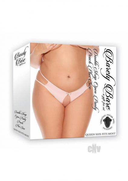 Barely B Dbl Strap Open Panty Ps Peach