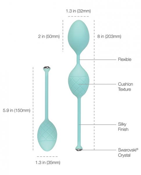 Pillow Talk Frisky Pleasure Balls Kegel Exercisers