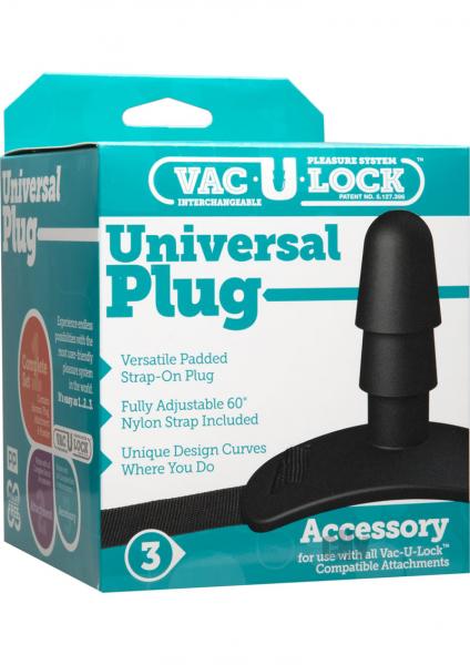 Vac-U-Lock Black Universal Plug