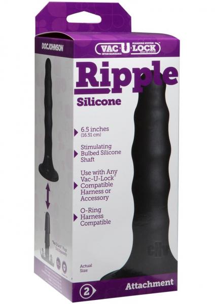 Vac-U-Lock Ripple Silicone Dong