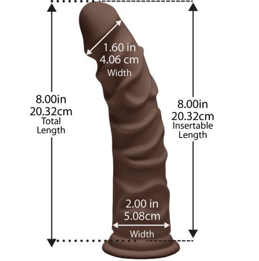 The D Ragin 8 inches Ultraskyn Dildo