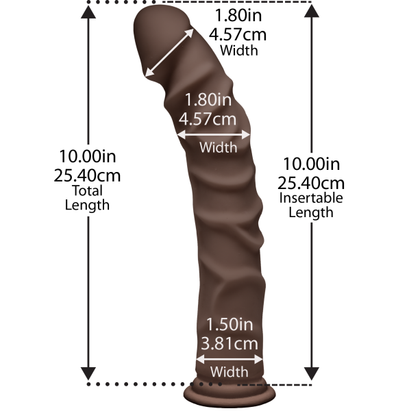 The D Ragin 10 inches Ultraskyn Dildo