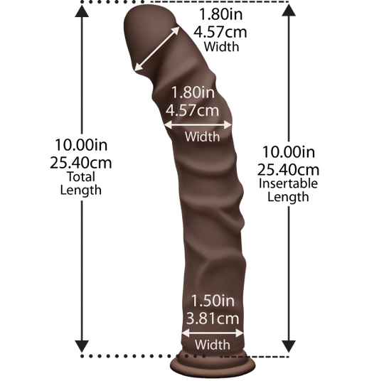 The D Ragin 10 inches Ultraskyn Dildo