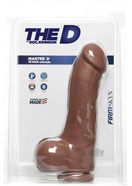 The D The Master D 12 inches Dildo with Balls Tan