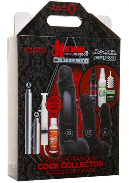 Vac-U-Lock Kink Power Banger Cock Collector 10 Piece Kit