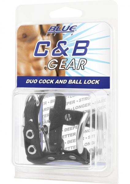 C & B Gear Duo Cock And Ball Lock Black
