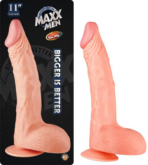 Maxx Men Curved Dong 11 inches Flesh