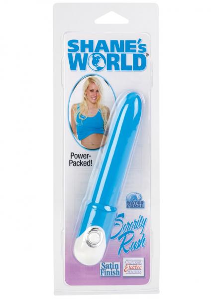 Shanes World Sorority Rush Vibrating Massager Waterproof Blue 4.5 Inches