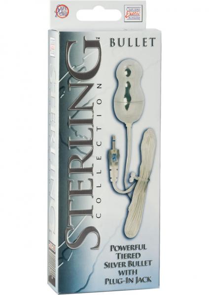 Sterling Collection Tiered Silver Bullet With Plug In Jack