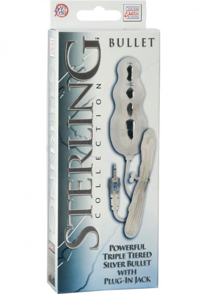 Sterling Collection Triple Tiered Silver Bullet With Plug In Jack