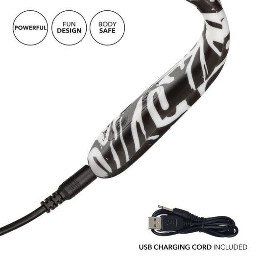 Hype Flexi Wand Black White Vibrator