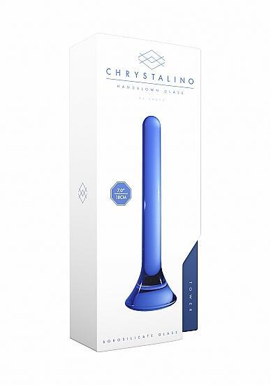 Chrystalino Tower Blue Glass Wand