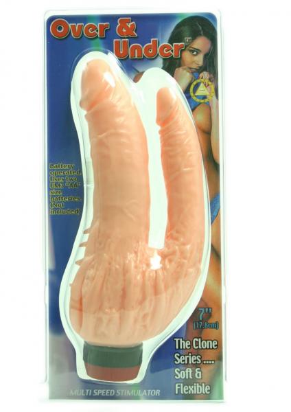 OVER & UNDER 7 INCH DOUBLE DONG FLESH