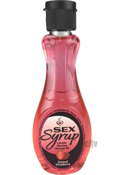 Sex Syrup Sensual Strawberry Massage Oil 4oz