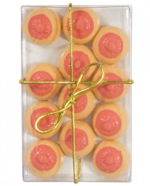 Bite Size Boobs White Chocolate Butterscotch 12 Pack