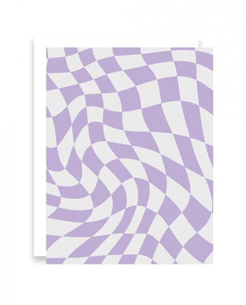 Retro Purple Greeting Card