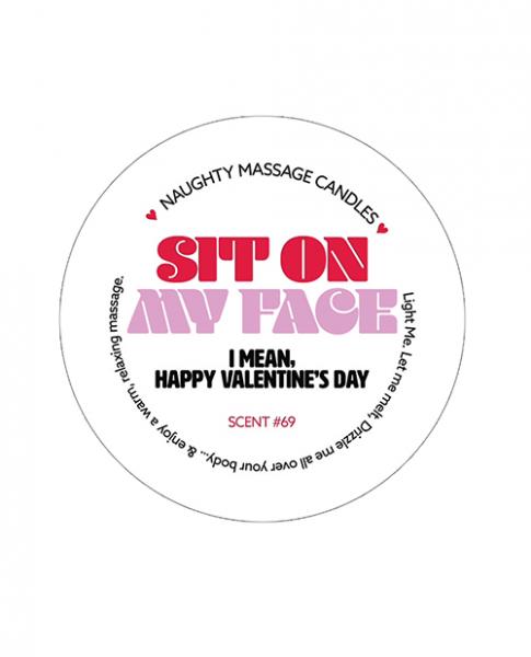 Kama Sutra Mini Massage Valentines Candle - 1.7 Oz Sit On My Face