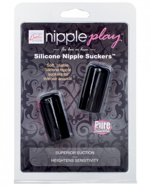 Nipple Play Silicone Nipple Suckers Black