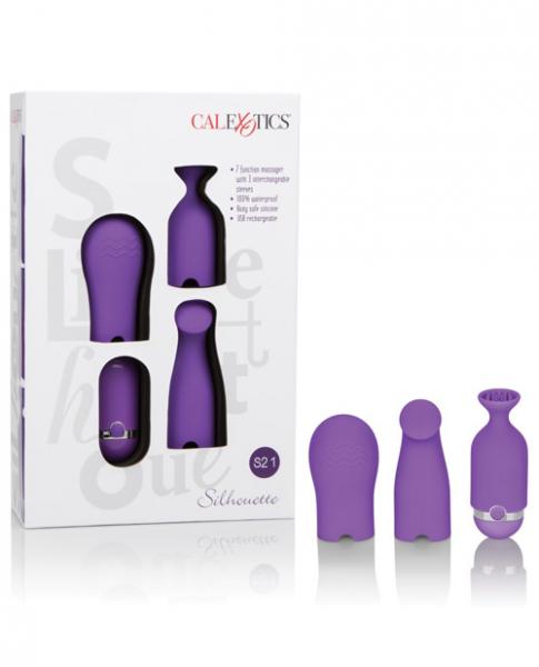 Silhouette S21 Vibrator with 3 Sleeves Purple