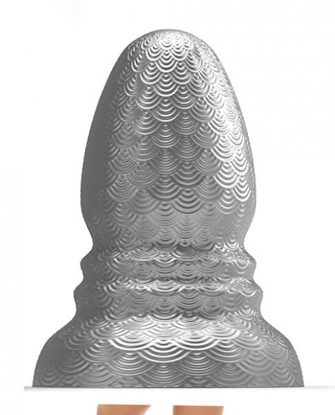 665 Stretch'r Ripple Butt Plug - Xl Gun Metal