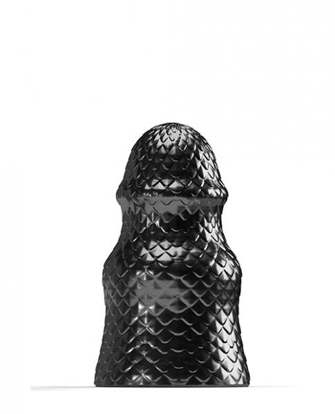 665 Stretch'r Scaly Butt Plug - M Black Metallic