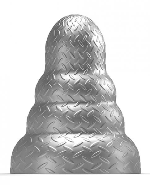 665 Stretch'r Tripole Butt Plug - Xl Gun Metal