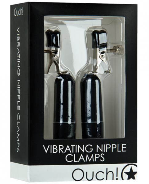 Ouch! Vibrating Nipple Clamps Black