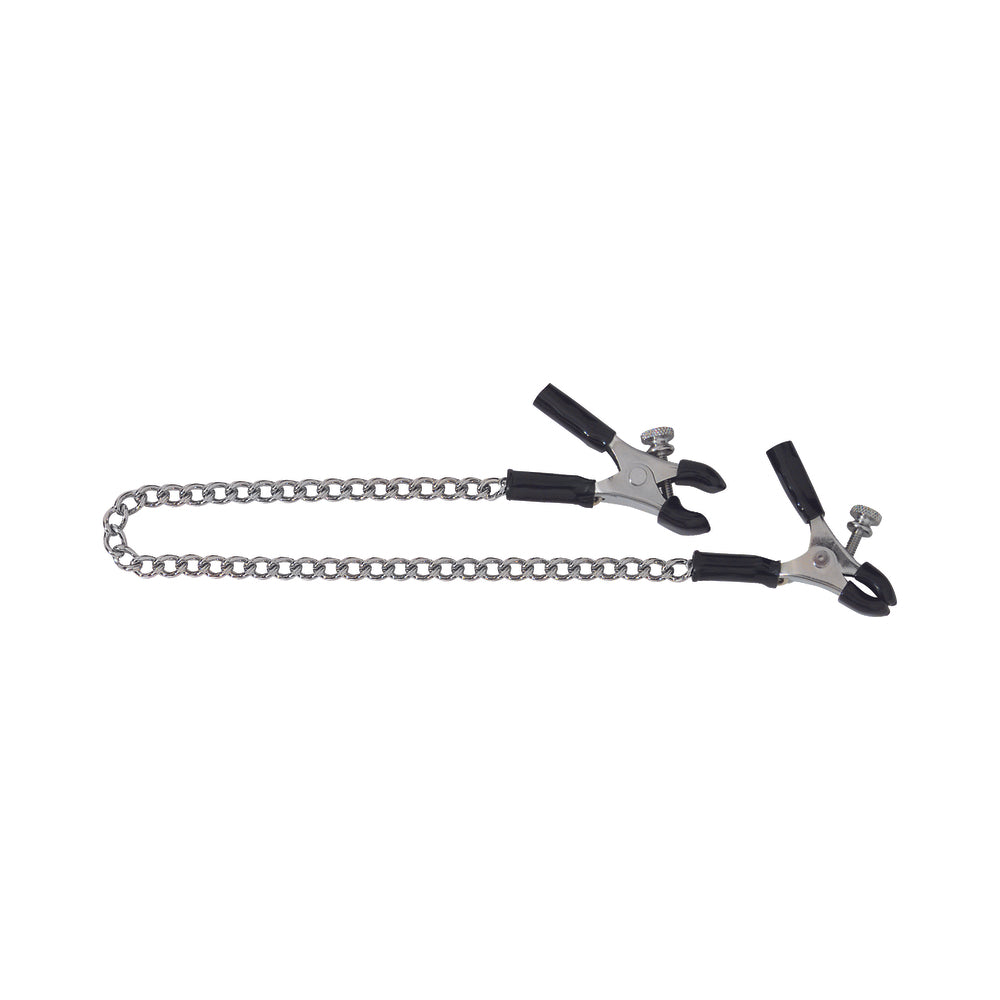 Spartacus Adjustable Nipple Clamps With Curved Chain