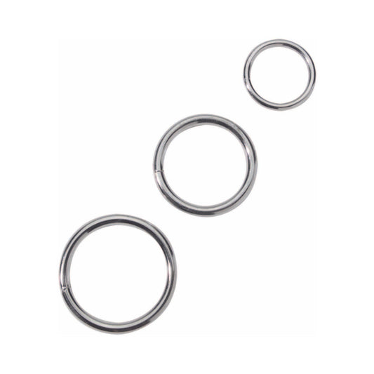 Spartacus Metal Cock Ring Set ( 3 Rings)