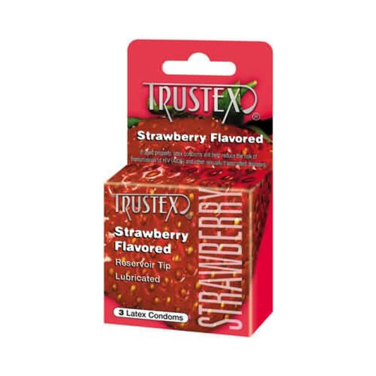 Trustex Flavored Condoms Strawberry 3 Pack