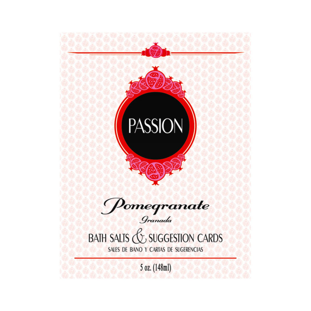 Passion Bath Salts & Suggestion Cards - Pomegranate