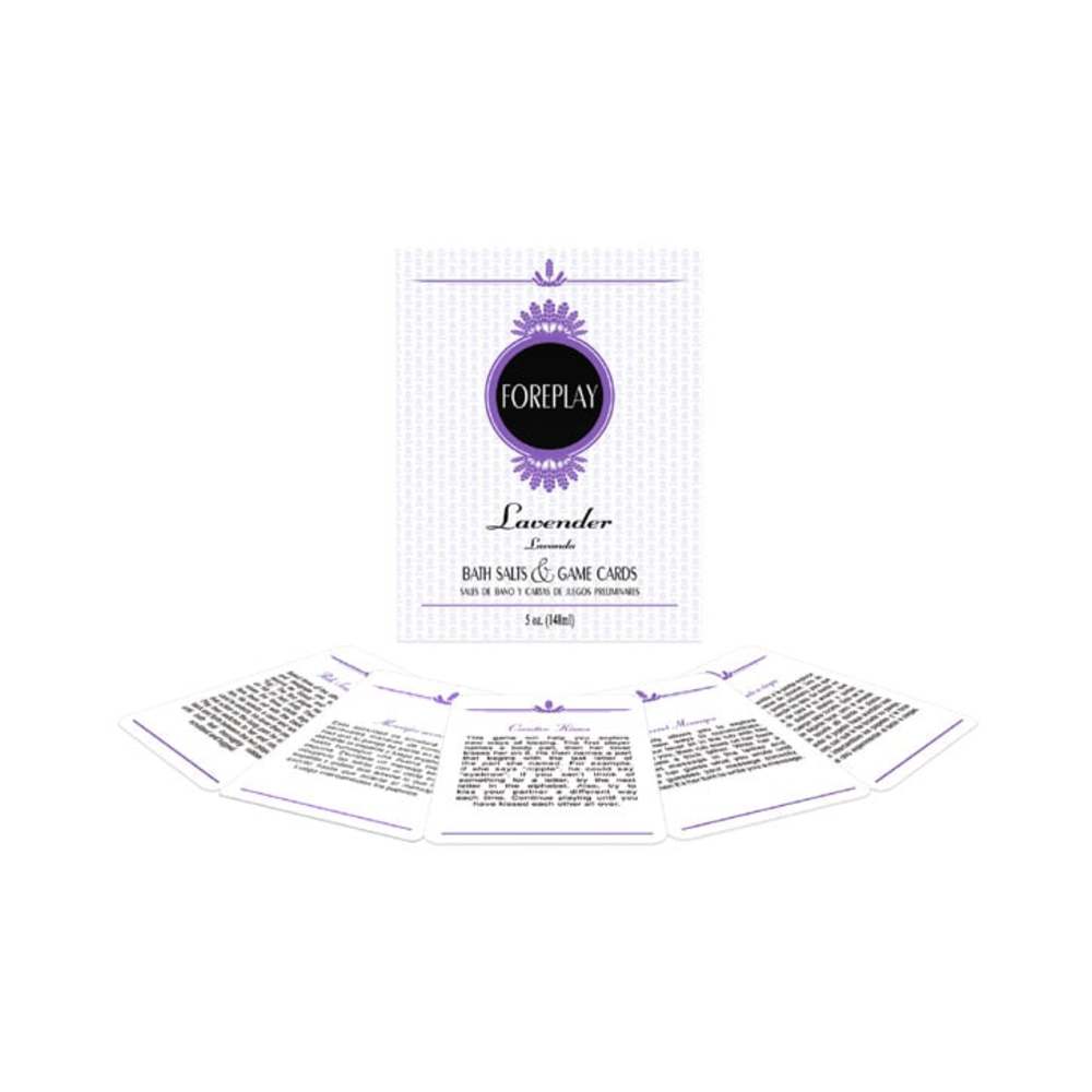 Foreplay Bath Salts & Game Cards - Lavender