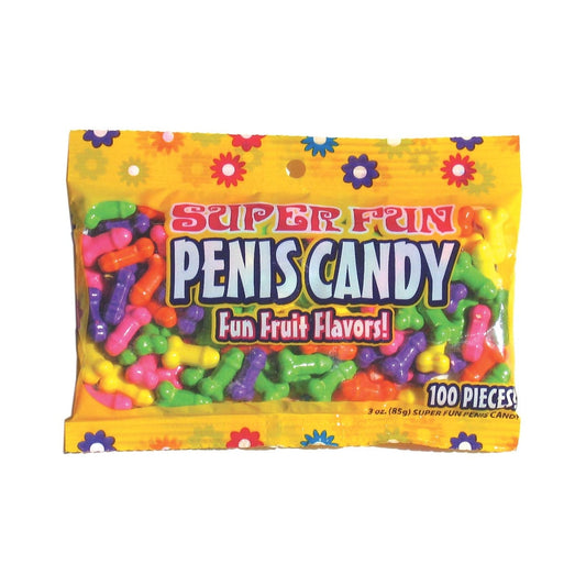 Super Fun Penis Candy 100 Pieces Fruit Flavors 3oz