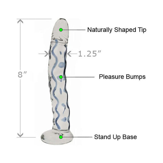 Glass Gem Dildo (emerald)