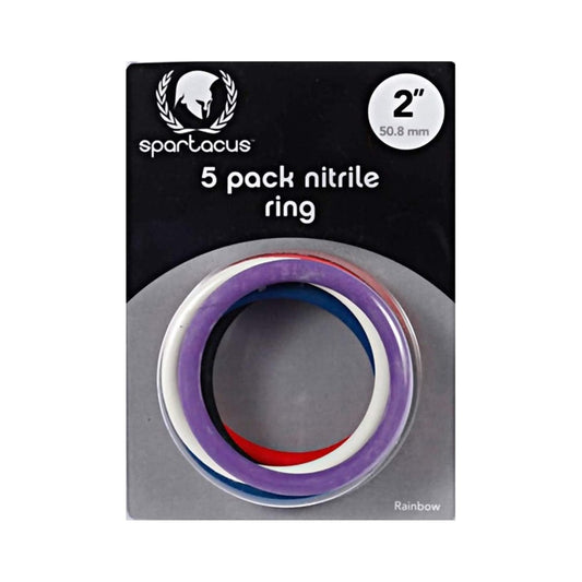 Spartacus Nitrile Cock Rings (5 Per Package/2inches Each)