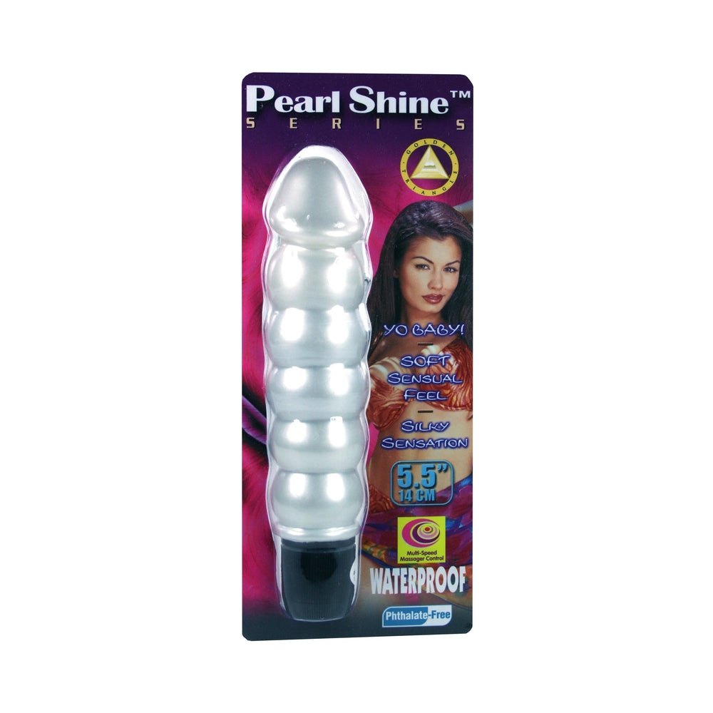 Pearl Sheen Ribbed Vibrator