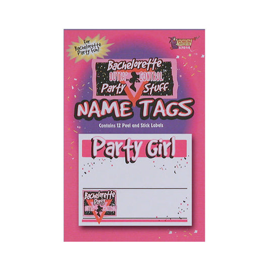 Bachelorette Name Tag Stickers (12)