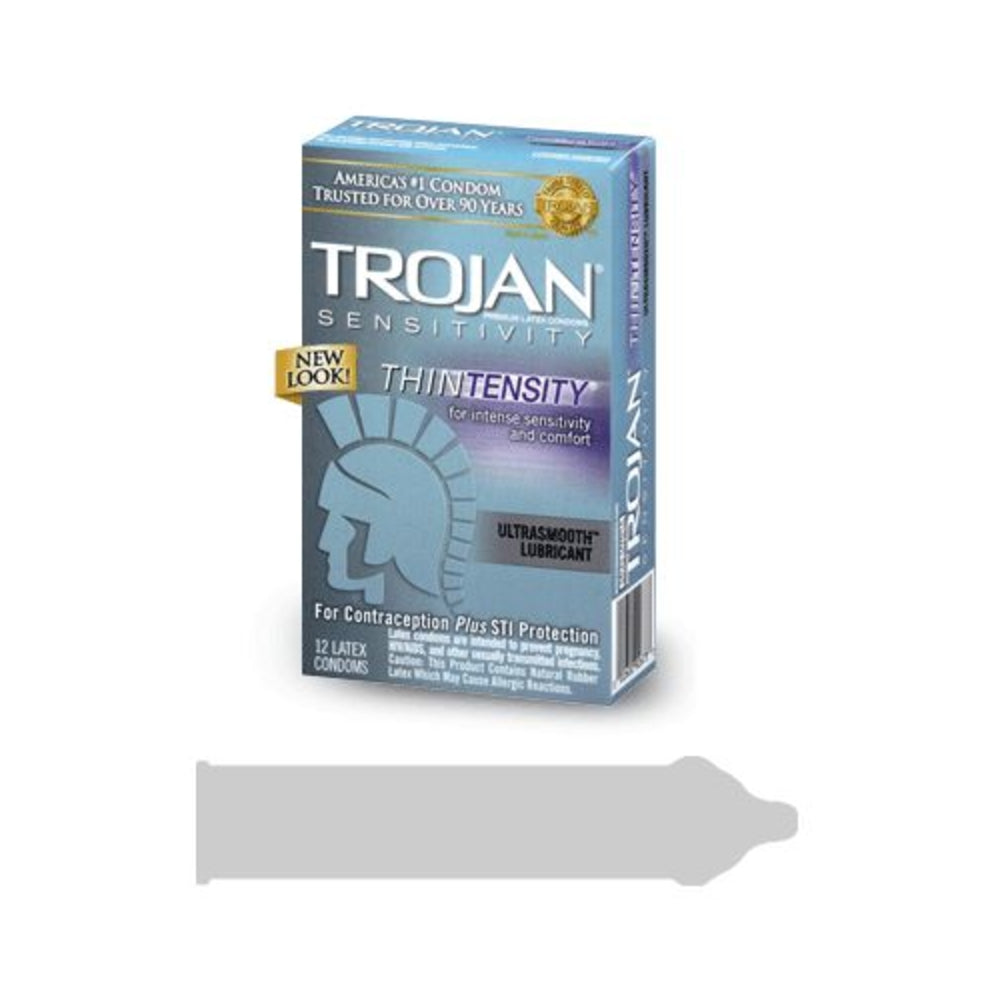 Trojan Thintensity Latex Condoms With Ultrasmooth Lubricant